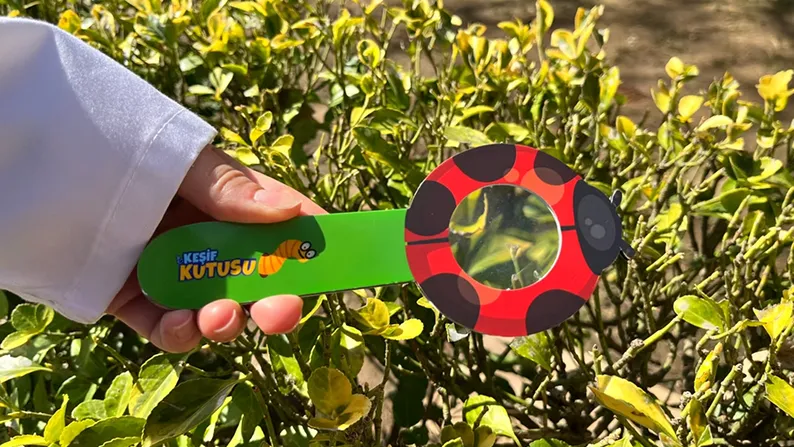 Doğada büyüteçle gözlem